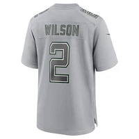 Men's Nike Zach Wilson Gray New York Jets Atmosphere Fashion Game Jersey