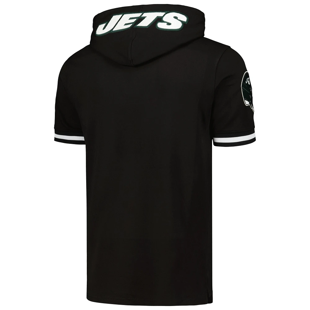 T-shirt à capuche avec nom et numéro du joueur des Jets de New York Pro Standard Aaron Rodgers noir pour homme