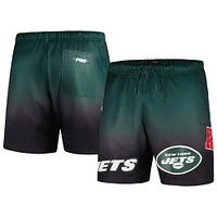 Men's Pro Standard Black/Green New York Jets Ombre Mesh Shorts