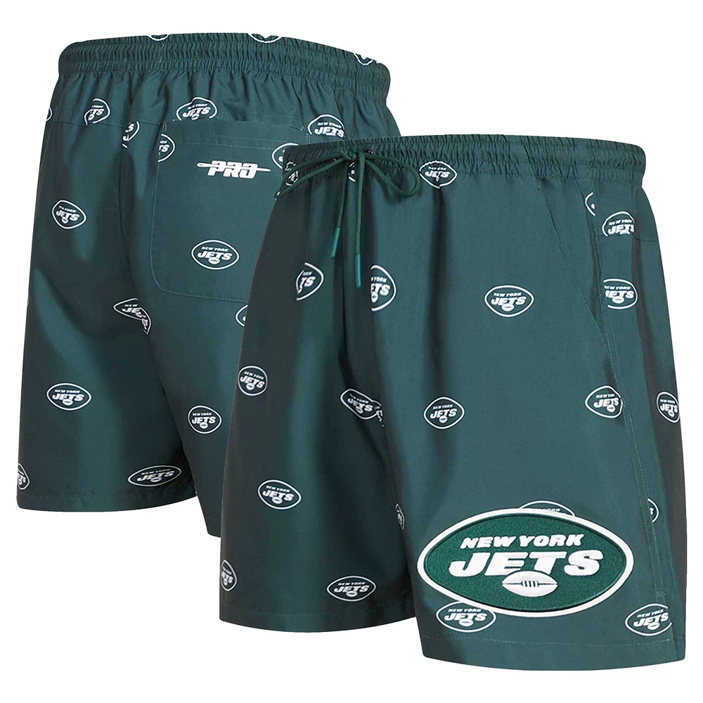 Short vert avec mini logo imprimé sur l'ensemble des Jets de New York Pro Standard pour hommes