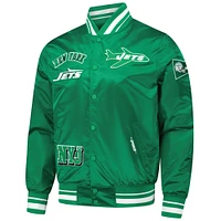 Men's Pro Standard Green New York Jets Sublimated Satin Full-Snap Jacket