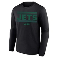 T-shirt à manches longues Pop Big & Tall pour homme avec profil noir des New York Jets