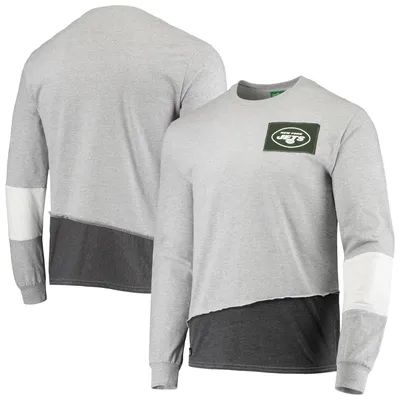 Chicago Bears Refried Apparel Sustainable Angle Long Sleeve T-Shirt -  Heather Gray