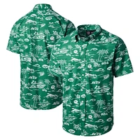 Polo Reyn Spooner vert New York Jets Throwback Pua Performance pour hommes