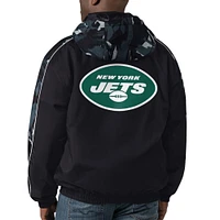 Sweat à capuche entièrement zippé Starter Black New York Jets Thursday Night Gridiron pour hommes