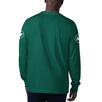T-shirt à manches longues pour hommes Starter Green New York Jets Clutch Hit