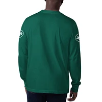 Men's Starter Green New York Jets Clutch Hit Long Sleeve T-Shirt