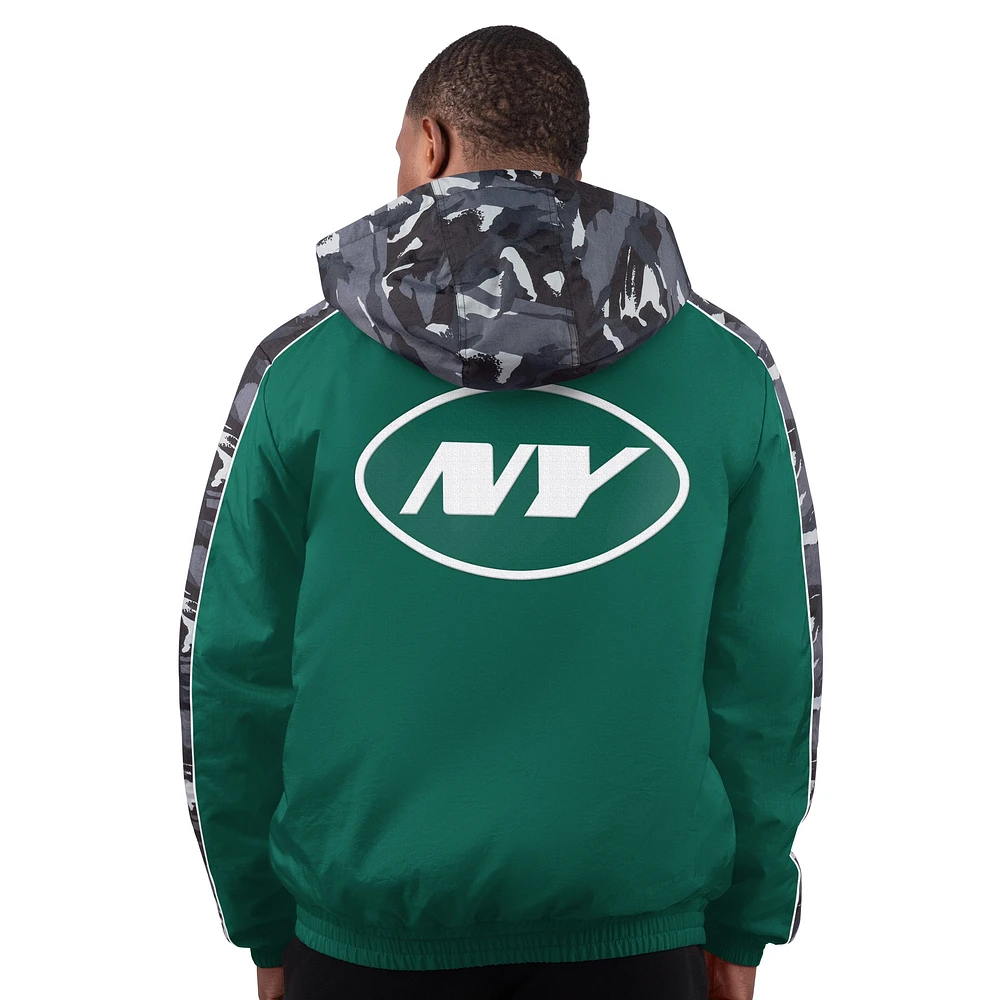 Veste zippée complète pour homme Starter Green New York Jets Thursday Night Gridiron