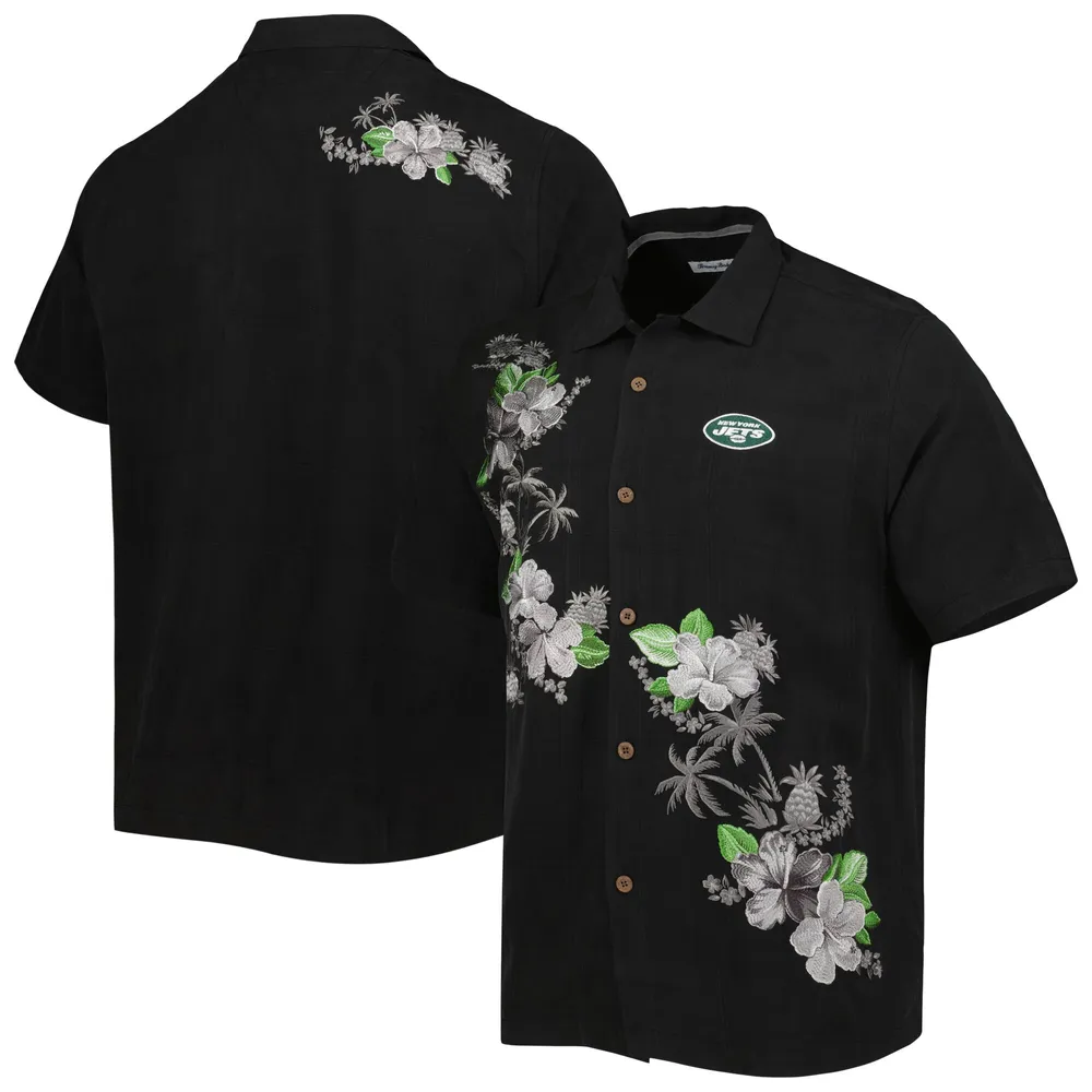 Lids New York Jets Tommy Bahama Sport Azule Oasis Camp Button-Up Shirt -  Black