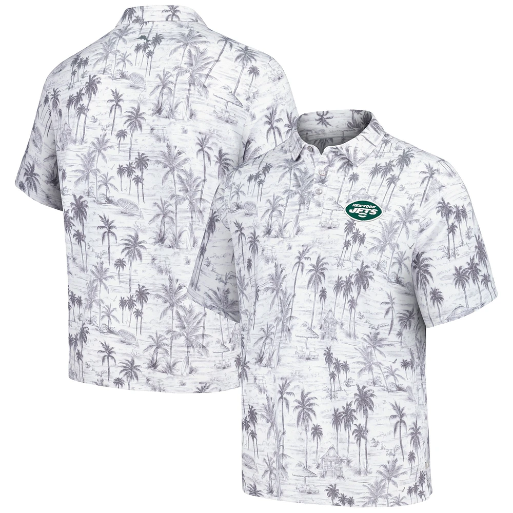 Polo tri-mélange Tommy Bahama New York Jets Cabana Shores IslandZone pour hommes