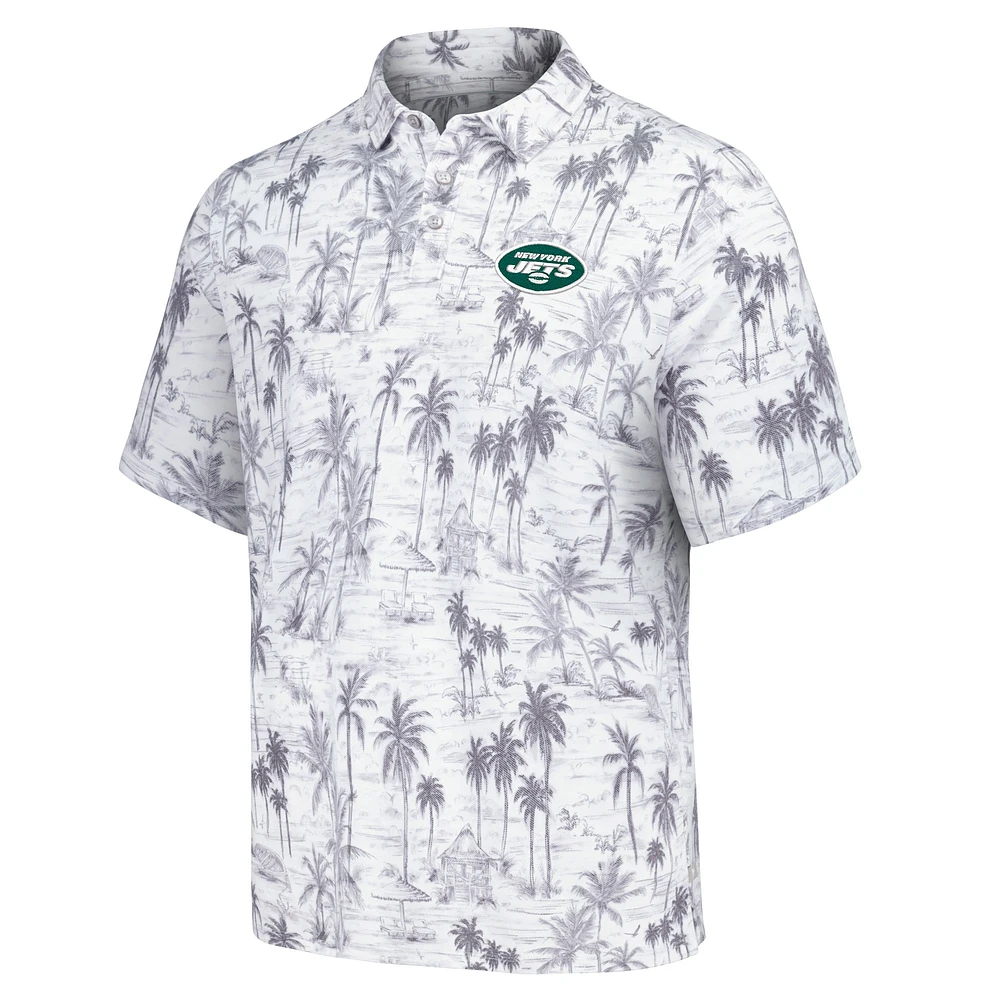 Polo tri-mélange Tommy Bahama New York Jets Cabana Shores IslandZone pour hommes