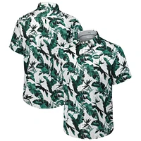 Chemise boutonnée verte Tommy Bahama pour homme New York Jets Sunnyvale Blooms Camp