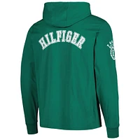 Men's Tommy Hilfiger  Green New York Jets Morgan Long Sleeve Hoodie T-Shirt