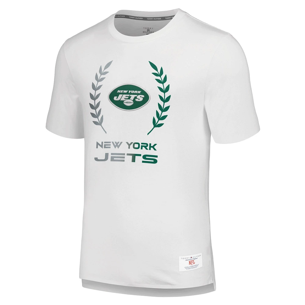 T-shirt Tommy Hilfiger blanc New York Jets Miles pour hommes