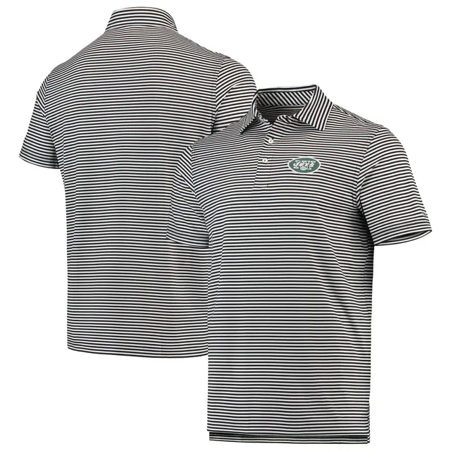 Men's New York Jets Antigua White Team Logo Throwback Tribute Polo