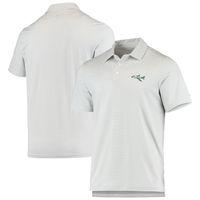 New York Jets Vineyard Vines Winstead Stripe Throwback Polo - Gray