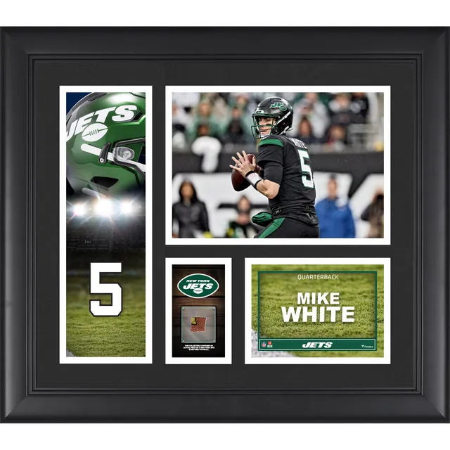 Garrett Wilson Jets Men's stitched Jersey White / Black / Green