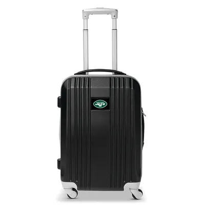 New York Jets MOJO 21" Hardcase Two-Tone Spinner Carry-On - Black