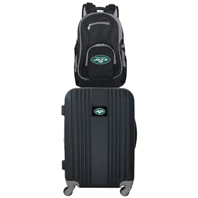 New York Jets MOJO 2-Piece Backpack & Carry-On Luggage Set - Gray