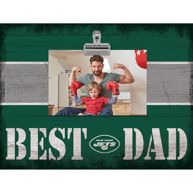 New York Jets 6'' x 12'' Best Dad Truck Sign & Key Chain Bundle