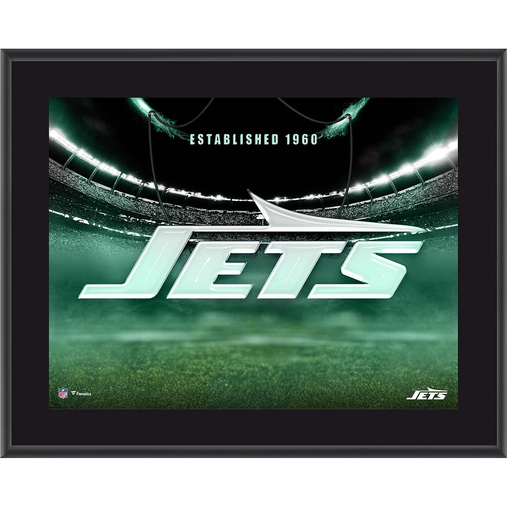 New York Jets 10.5" x 13" Horizontal Team Logo Sublimated Plaque