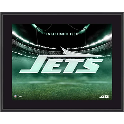 New York Jets 10.5" x 13" Horizontal Team Logo Sublimated Plaque