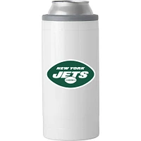 Jets de New York 12oz. Refroidisseur de canettes mince Letterman