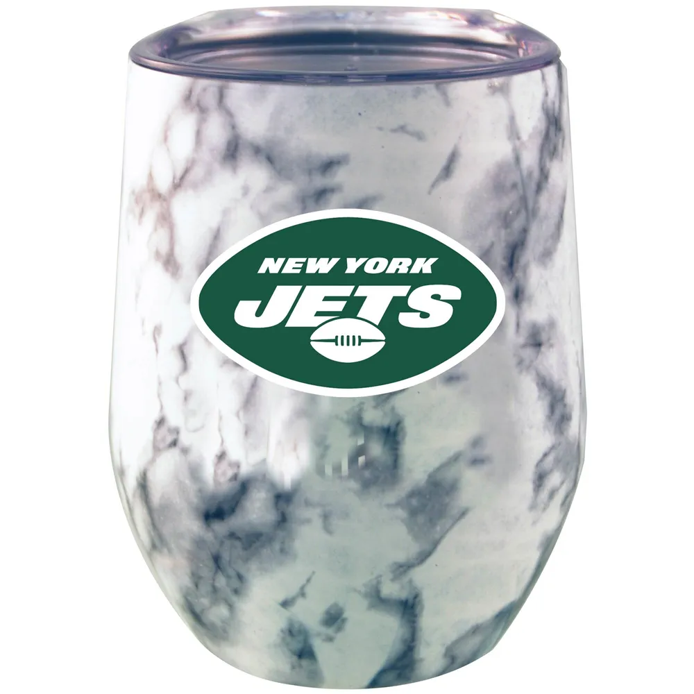 Lids New York Jets 12oz. Marble Stemless Tumbler