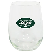 Jets de New York 15oz. Verre à vin sans pied