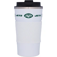 New York Jets 18oz Coffee Tumbler with Silicone Grip