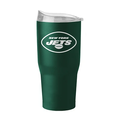 Jets de New York 30oz. Gobelet à revêtement en poudre Flipside