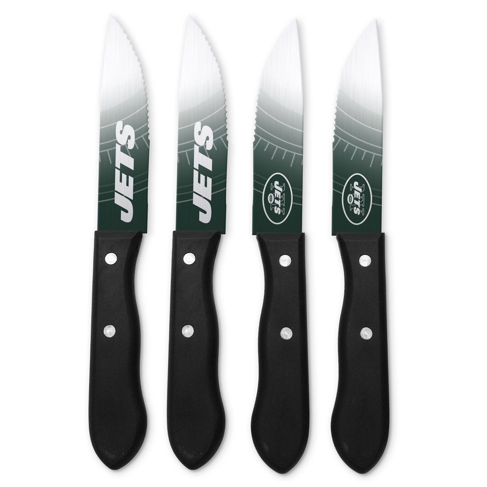 New York Jets 4-Piece Stainless Steel Steak Knife Set