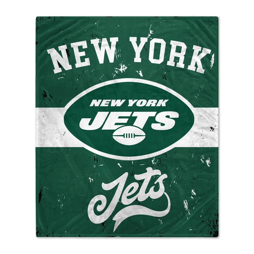 Lids New York Jets 60'' x 70'' Retro Stripe Flannel Fleece Blanket