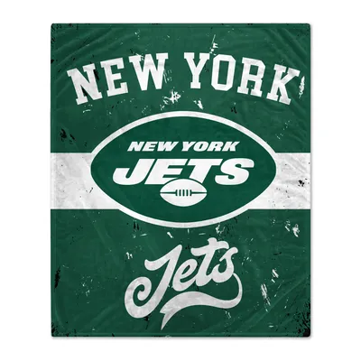 New York Jets 60'' x 70'' Retro Stripe Flannel Fleece Blanket