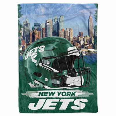 Couverture de croquis de la ville des Jets de New York 66 po x 90 po