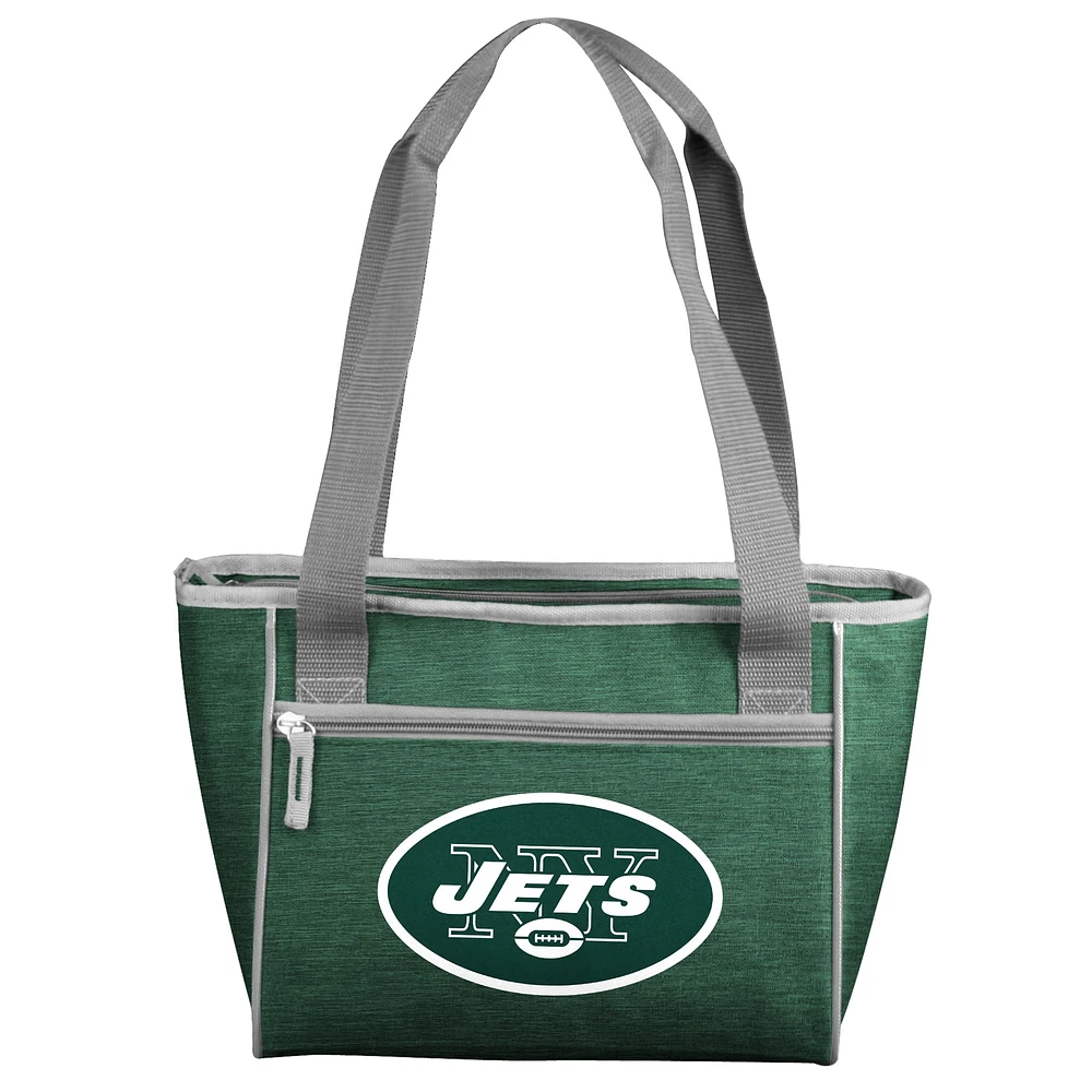 Lids New York Jets Crosshatch 16-Can Cooler Tote