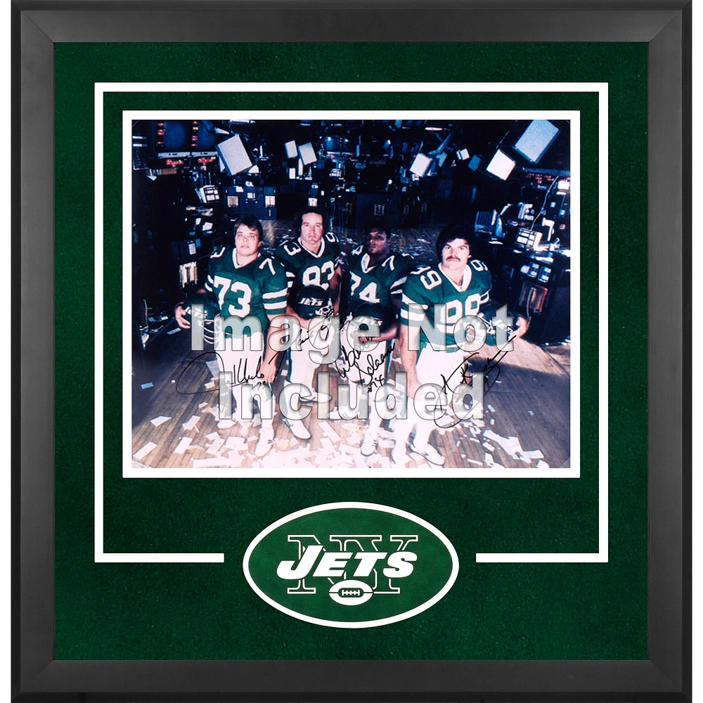 Cadre photo horizontal de luxe New York Jets 16'' x 20'' avec logo de l'équipe