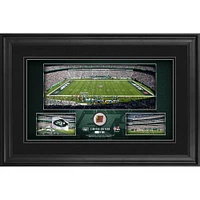 New York Jets Framed 10" x 18" Stadium Panoramic Collage with Game-Used Football - Limited Edition of 500