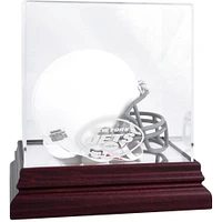 Vitrine pour mini-casque avec logo en acajou des Jets de New York