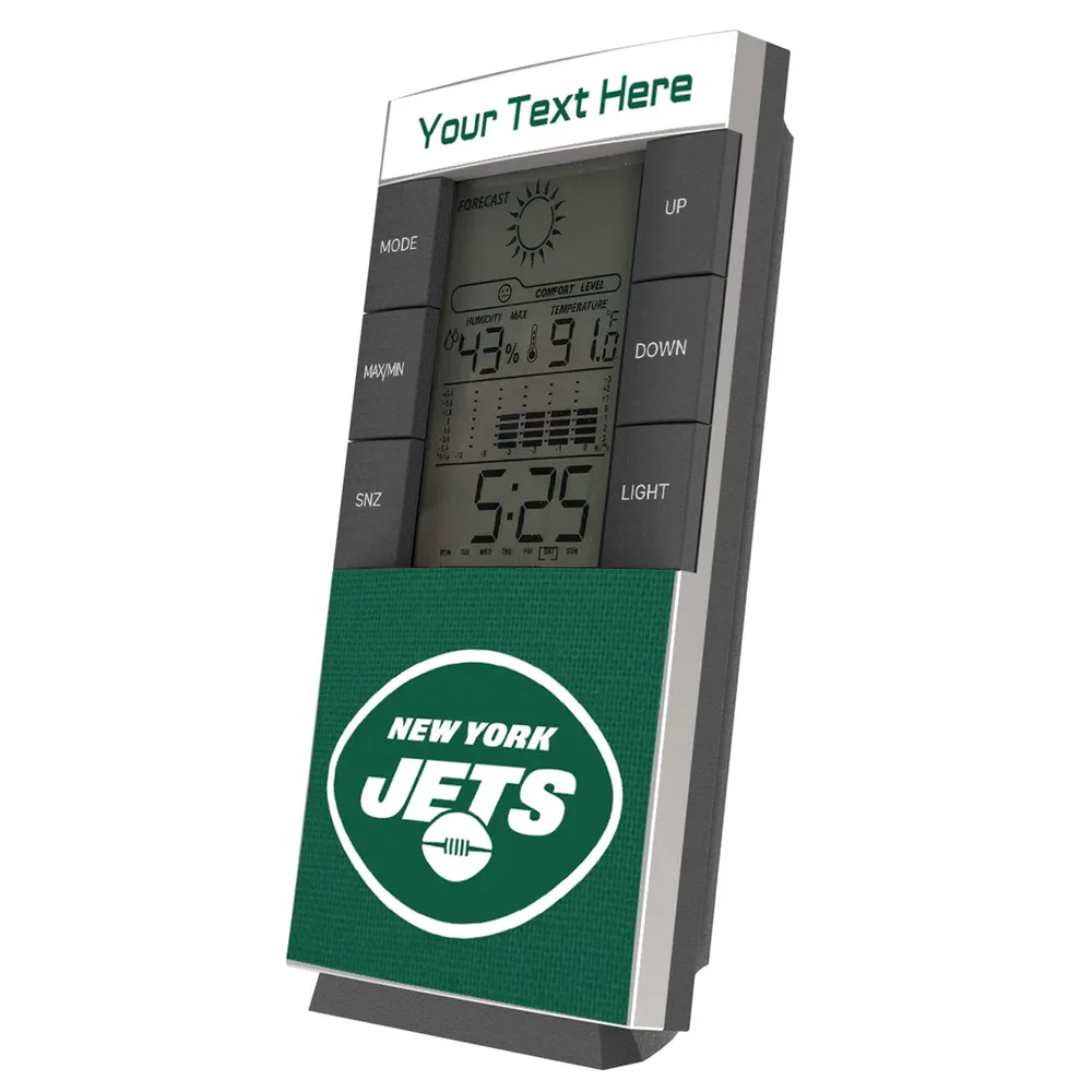 Lids New York Jets Personalized Digital Desk Clock