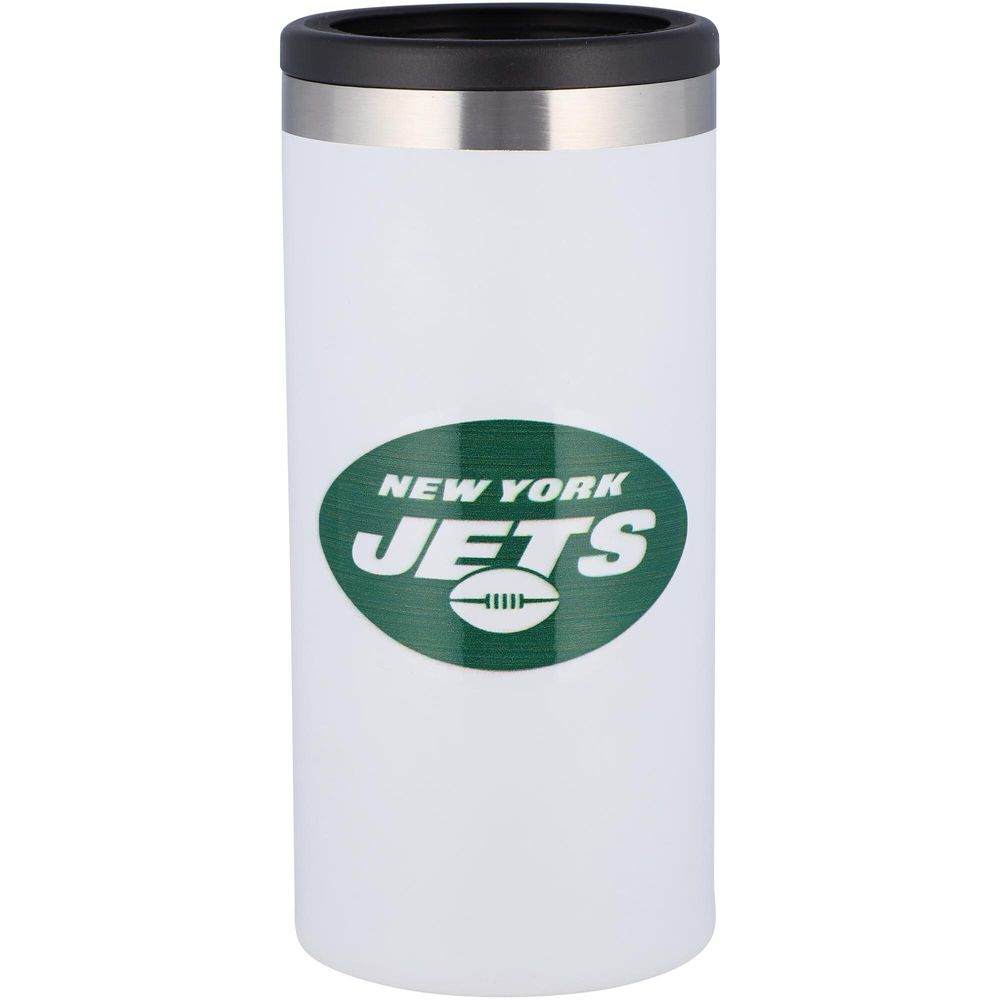 New York Jets Team Logo 12oz. Slim Can Holder