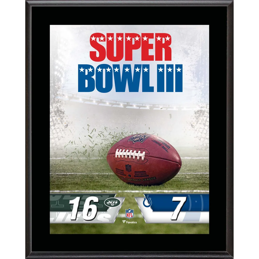 Baltimore Ravens vs. San Francisco 49ers Super Bowl XLVII 10.5 x 13  Sublimated Plaque