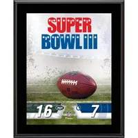 Fanatics Authentic Baltimore Ravens vs. San Francisco 49ers Super Bowl XLVII 10.5 x 13 Sublimated Plaque