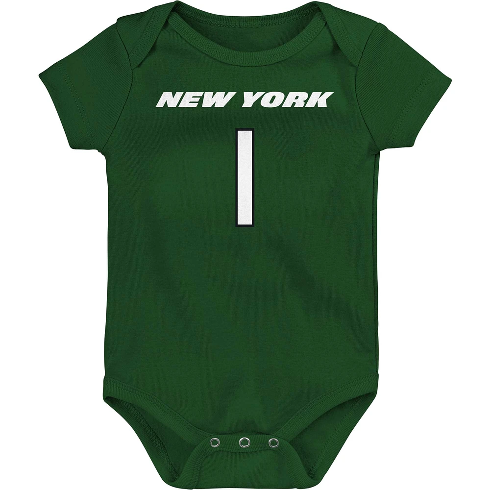 Nouveau-né et nourrisson Ahmad Sauce Gardner Green New York Jets Mainliner Player Name & Number Body