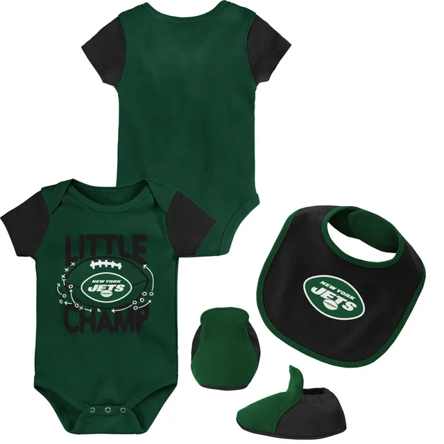 Newborn & Infant Heathered Gray Green Bay Packers Little Fan Bodysuit