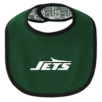 Newborn & Infant New York Jets Dynamic Duo Bodysuit, Bib Knit Hat Set