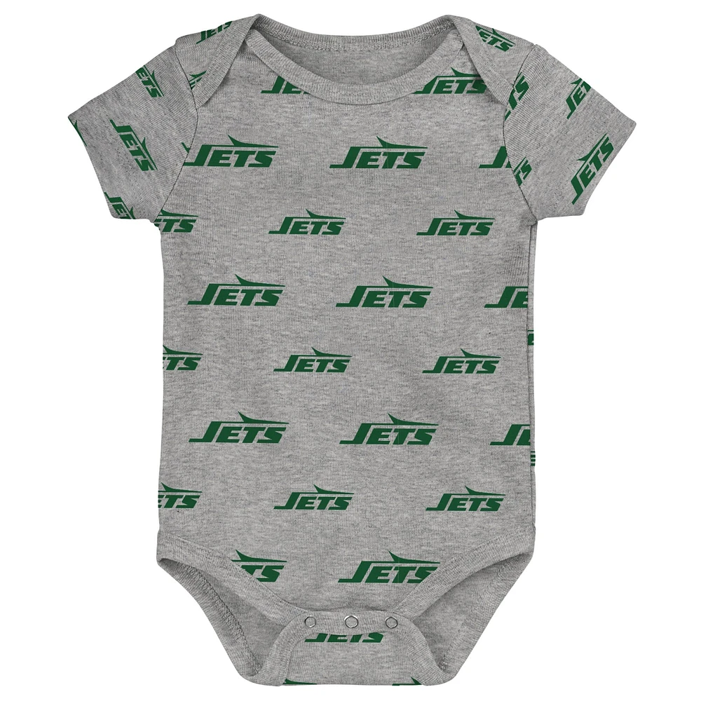 Newborn & Infant New York Jets Team Starter 3-Pack Bodysuit Set