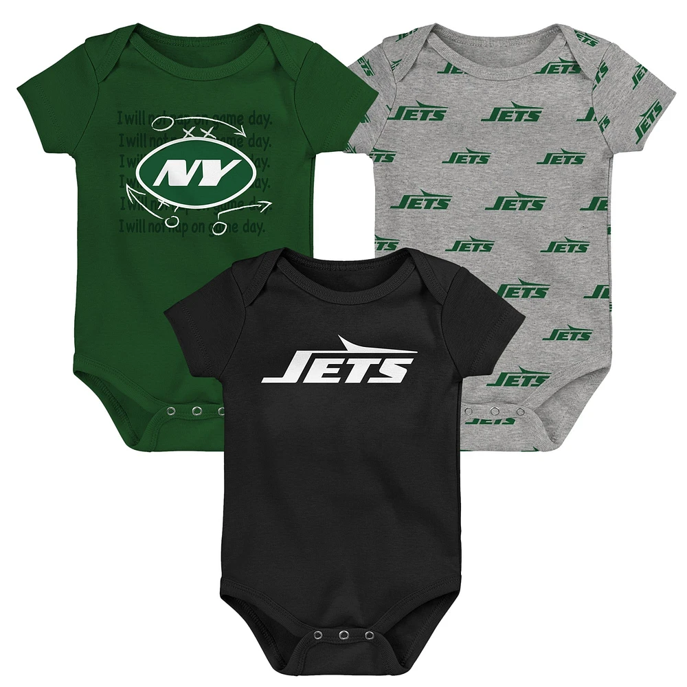 Newborn & Infant New York Jets Team Starter 3-Pack Bodysuit Set