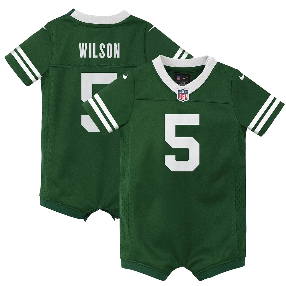 Maillot Nike Garrett Wilson Legacy Green New York Jets Game pour nouveau-né et nourrisson