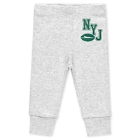 Newborn & Infant WEAR by Erin Andrews New York Jets Three-Piece Turn Me Around Bodysuits Pant Set